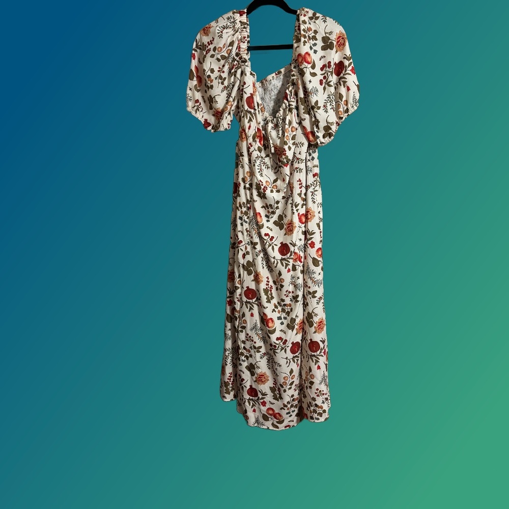 Cider Off-Shoulder Fruit & Floral Midi Dress – Size 4X-NWOT - Picture 5 of 6